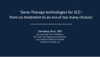 gene therapy technologies for scd