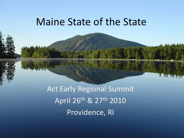 maine state of the state