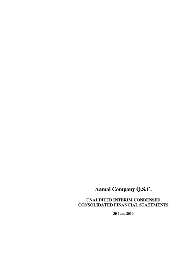 aamal company q s c