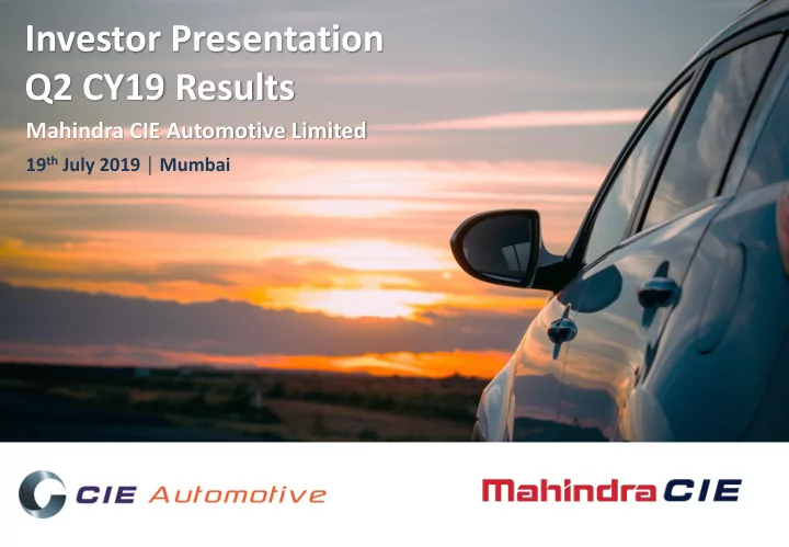 investor presentation