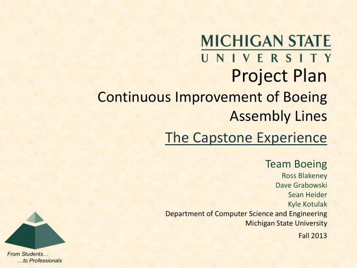 project plan