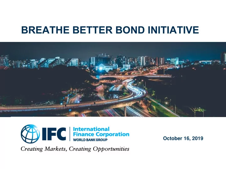 breathe better bond initiative