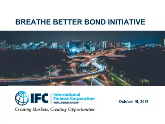 BREATHE BETTER BOND INITIATIVE  October 16, 2019  THE AVERAGE RESIDENT OF DELHI WILL LIVE  ABOUT