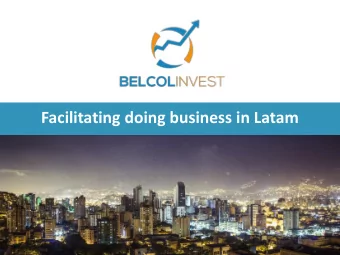 Facilitating doing business in Latam  What we do  We work with foreign companies looking to enter