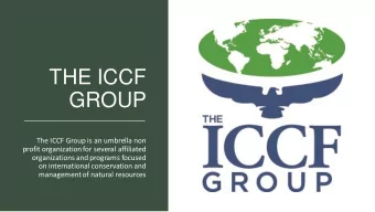 THE ICCF  GROUP  The ICCF Group is an umbrella non  profit organization for several affiliated