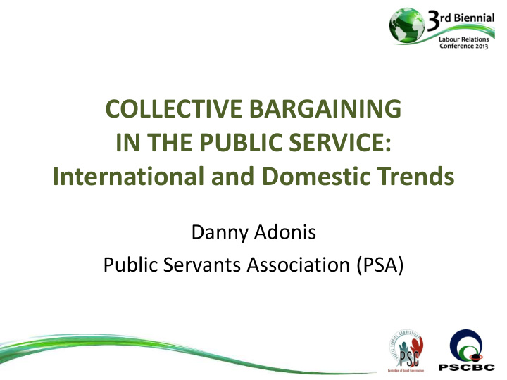 collective bargaining in the public service international