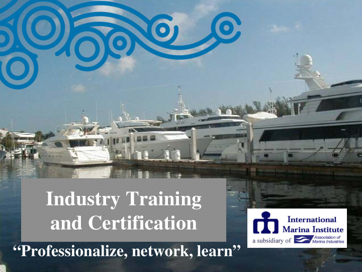 industry training and certification
