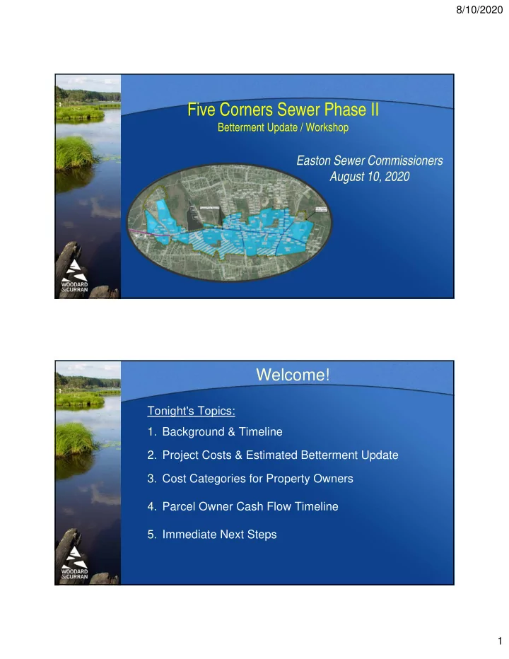 five corners sewer phase ii