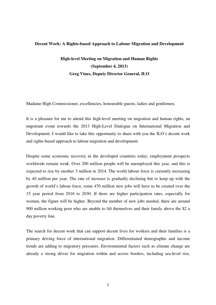 decent work a rights based approach to labour migration