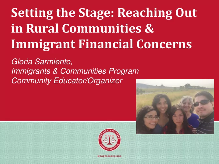 in rural communities