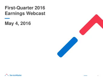 May 4, 2016  Confidential  Confidential  1  1  Agenda  Financial Summary    FY 2016 Outlook
