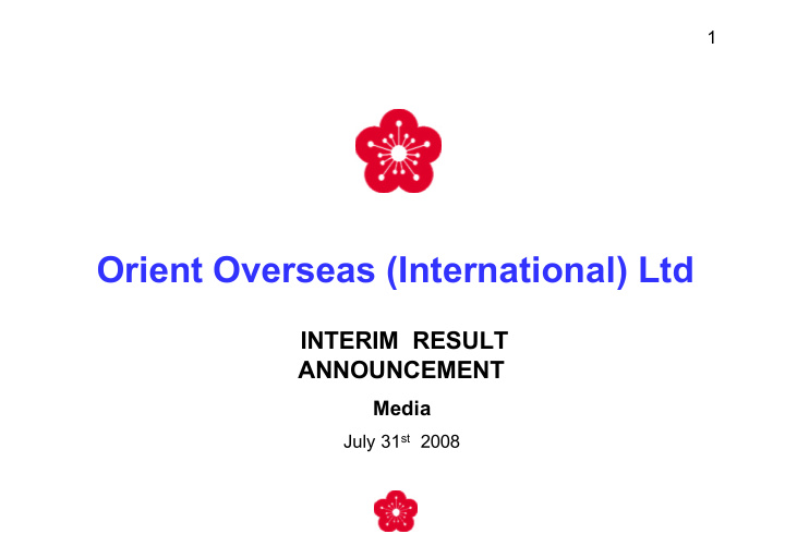 orient overseas international ltd