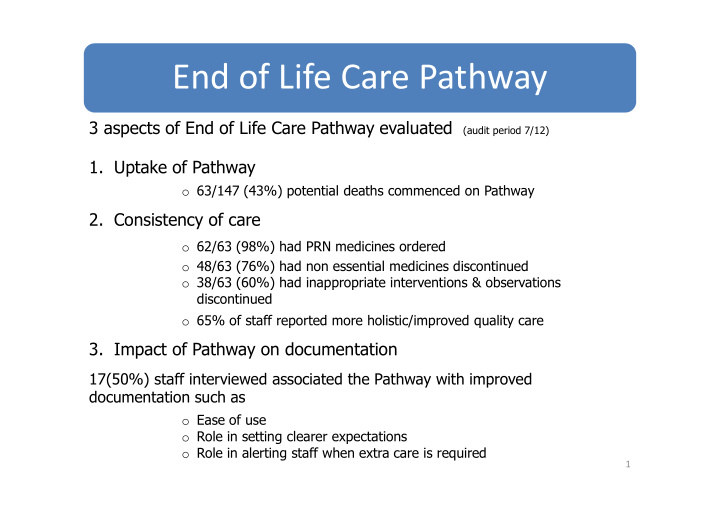 end of life care pathway