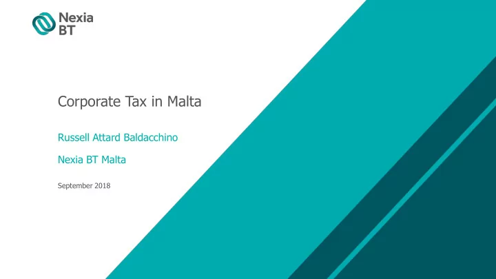 corporate tax in malta
