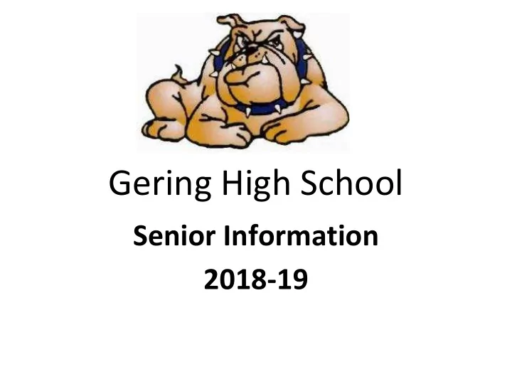 gering high school