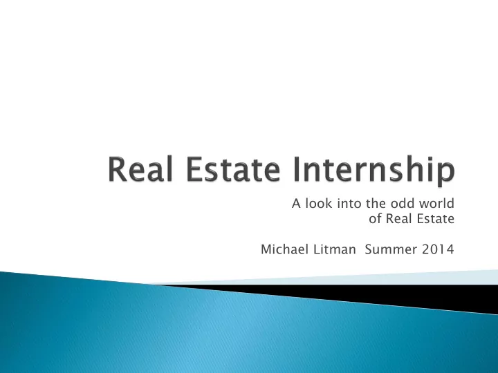 real estate is land plus anything permanently attached