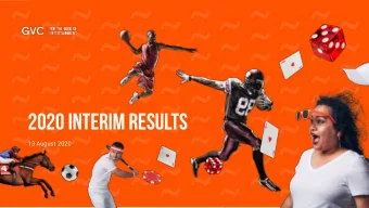 2020 interim results  13 August 2020  Disclaimer  NOT FOR PUBLICATION OR DISTRIBUTION IN WHOLE OR