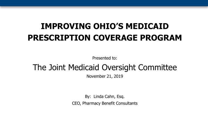 the joint medicaid oversight committee