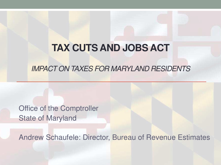 tax cuts and jobs act