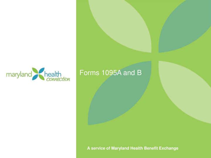 forms 1095a and b