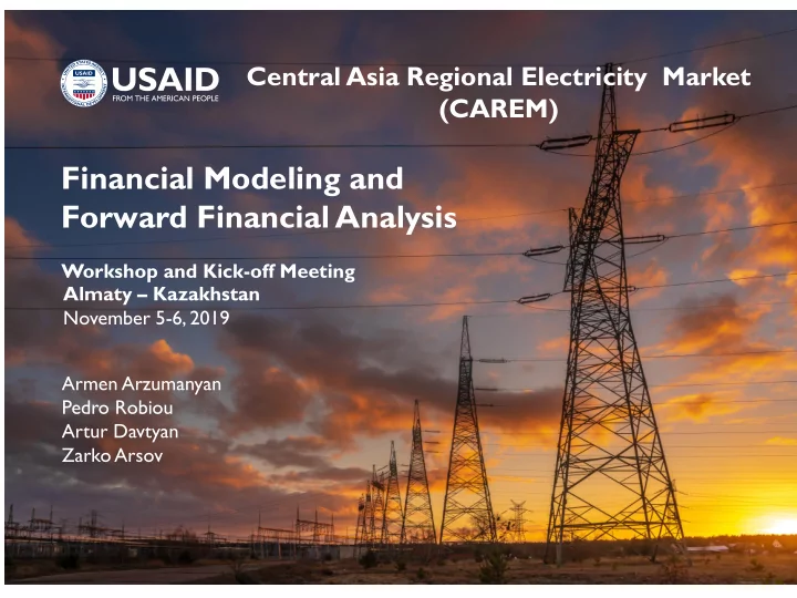 financial modeling and forward financial analysis