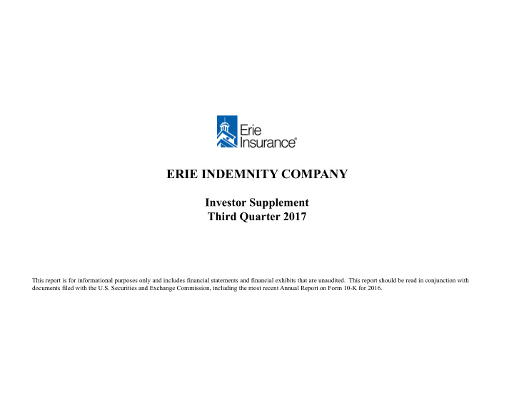 erie indemnity company