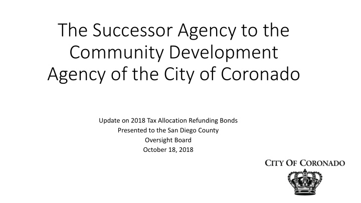 the successor agency to the community development agency
