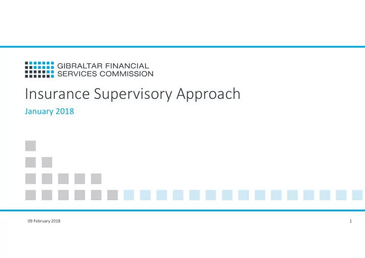 insurance supervisory approach