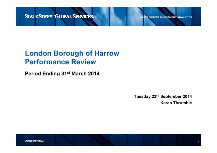 london borough of harrow performance review