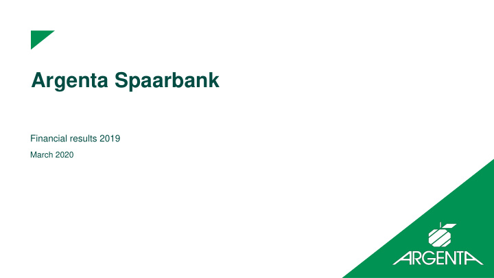 argenta spaarbank