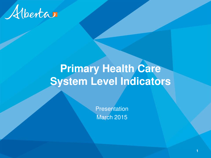 primary health care