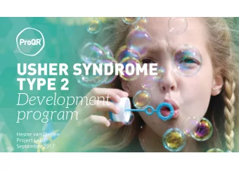 Development  program  Hester van Diepen  Project Lead  September 2017  This presentation contains