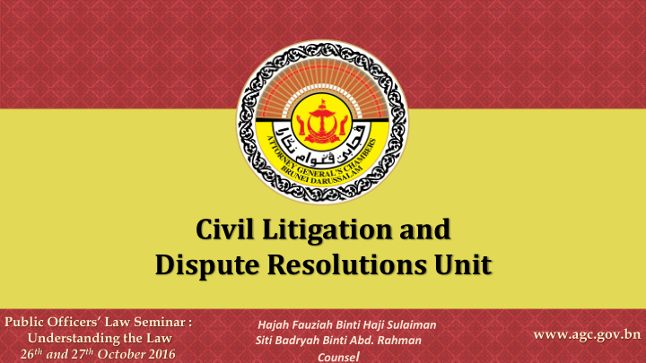 civil litigation and