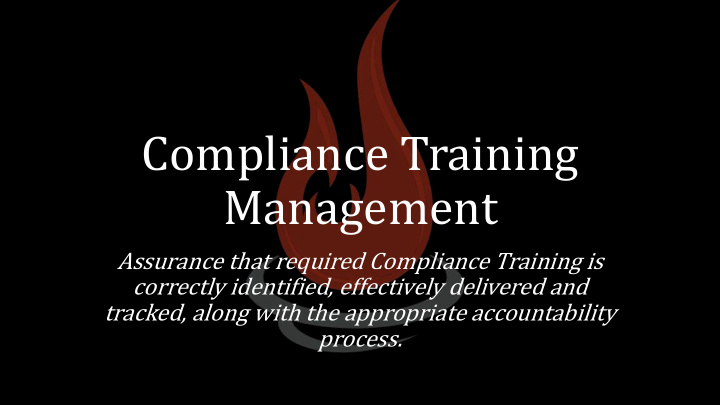 compliance training management
