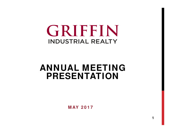 annual meeting presentation