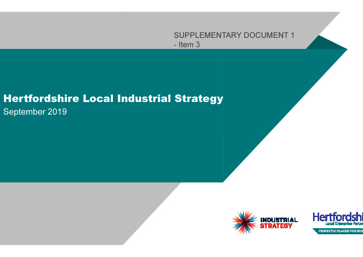 hertfordshire local industrial strategy
