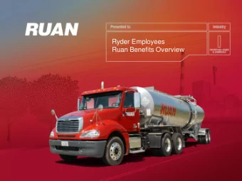 Ryder Employees  Ruan Benefits Overview  Ruan Benefits Overview  + Eligibility and Enrollment  +