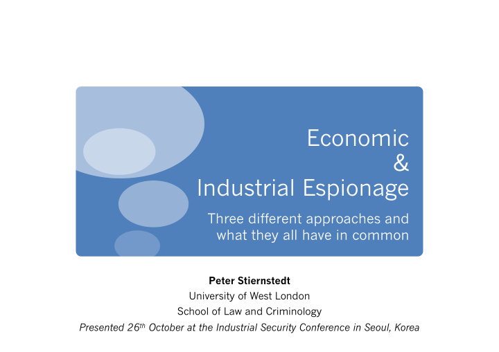 economic industrial espionage