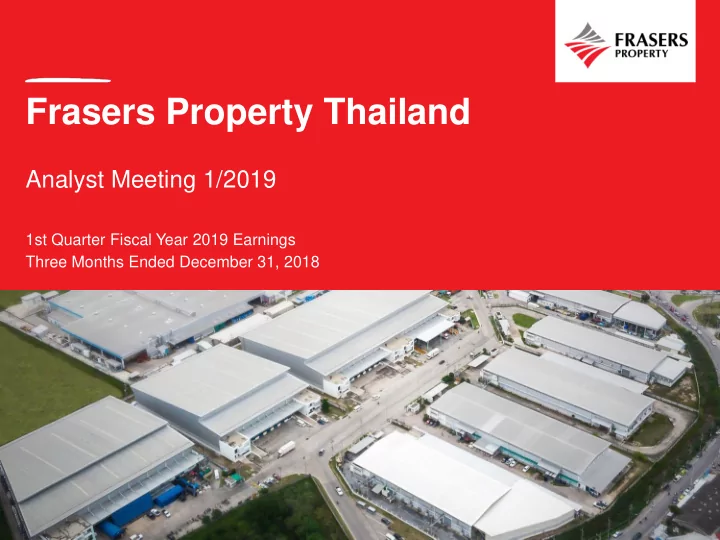 frasers property thailand