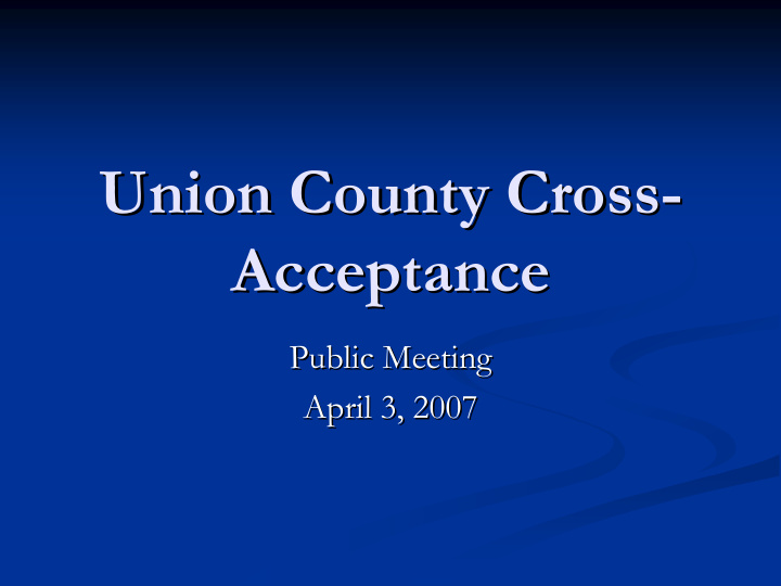 union county cross union county cross acceptance