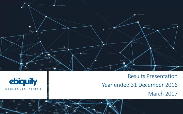 year ended 31 december 2016