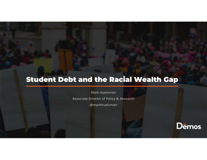 student debt and the racial wealth gap
