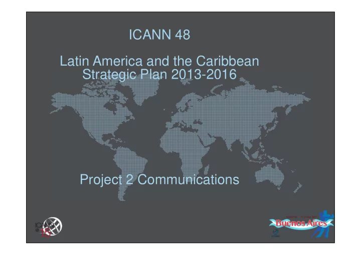 icann 48 latin america and the caribbean strategic plan