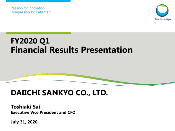 financial results presentation