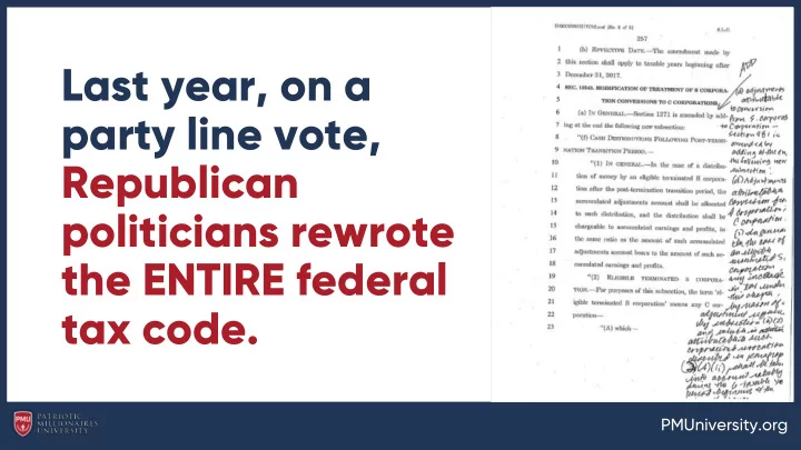 last year on a party line vote republican politicians