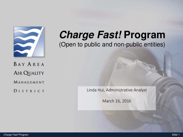 charge fast program