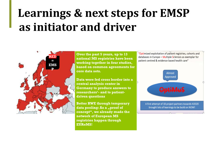 learnings next steps for emsp as initiator and driver