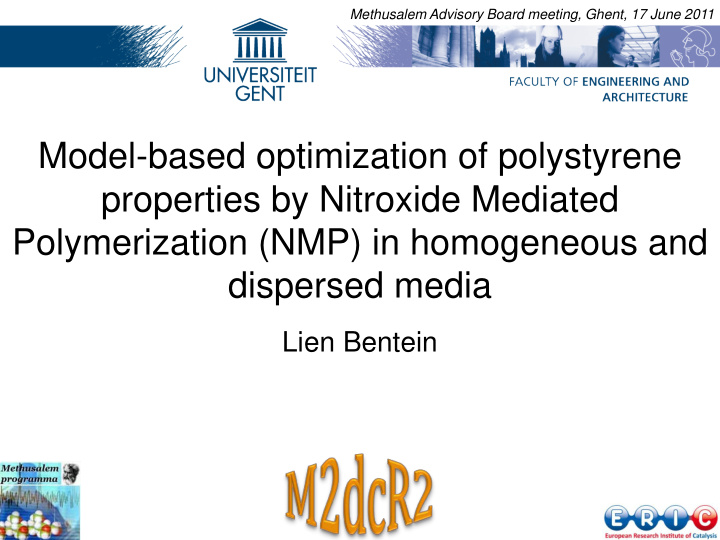properties by nitroxide mediated