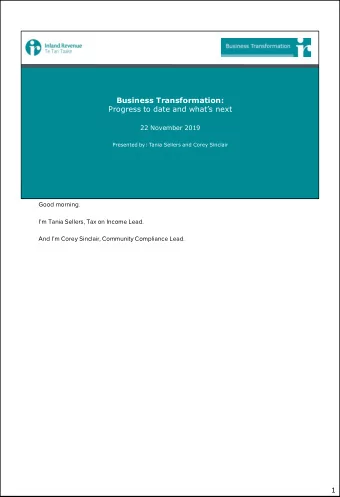 1  made following Release 3 in response to your feedback, and a look ahead at Releases 4 and