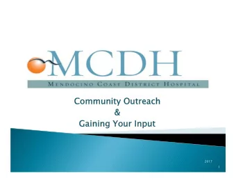 DRAFT  2017  1  We are your Safety Net for Emergency Services    (Treating 10,400 patients per